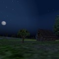 North Karana - Farm by night with moon