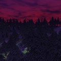 Jaggedpine Forest - Bloodred sky
